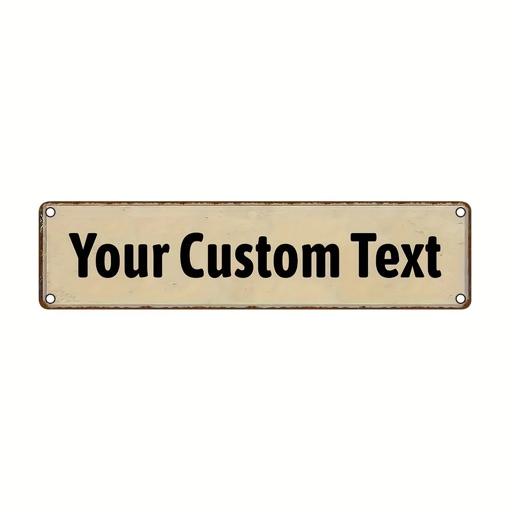 Lighting Metal Wall Decor - [2D plat] 1 stuk gepersonaliseerd licht