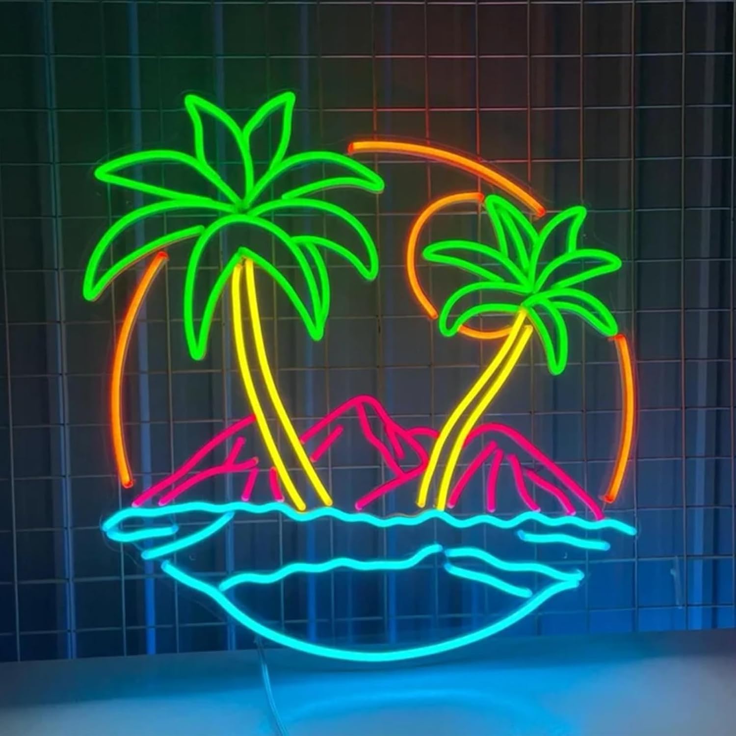 Lighting Decor Rentals - Tropische Palmboom LED Neon Licht USB