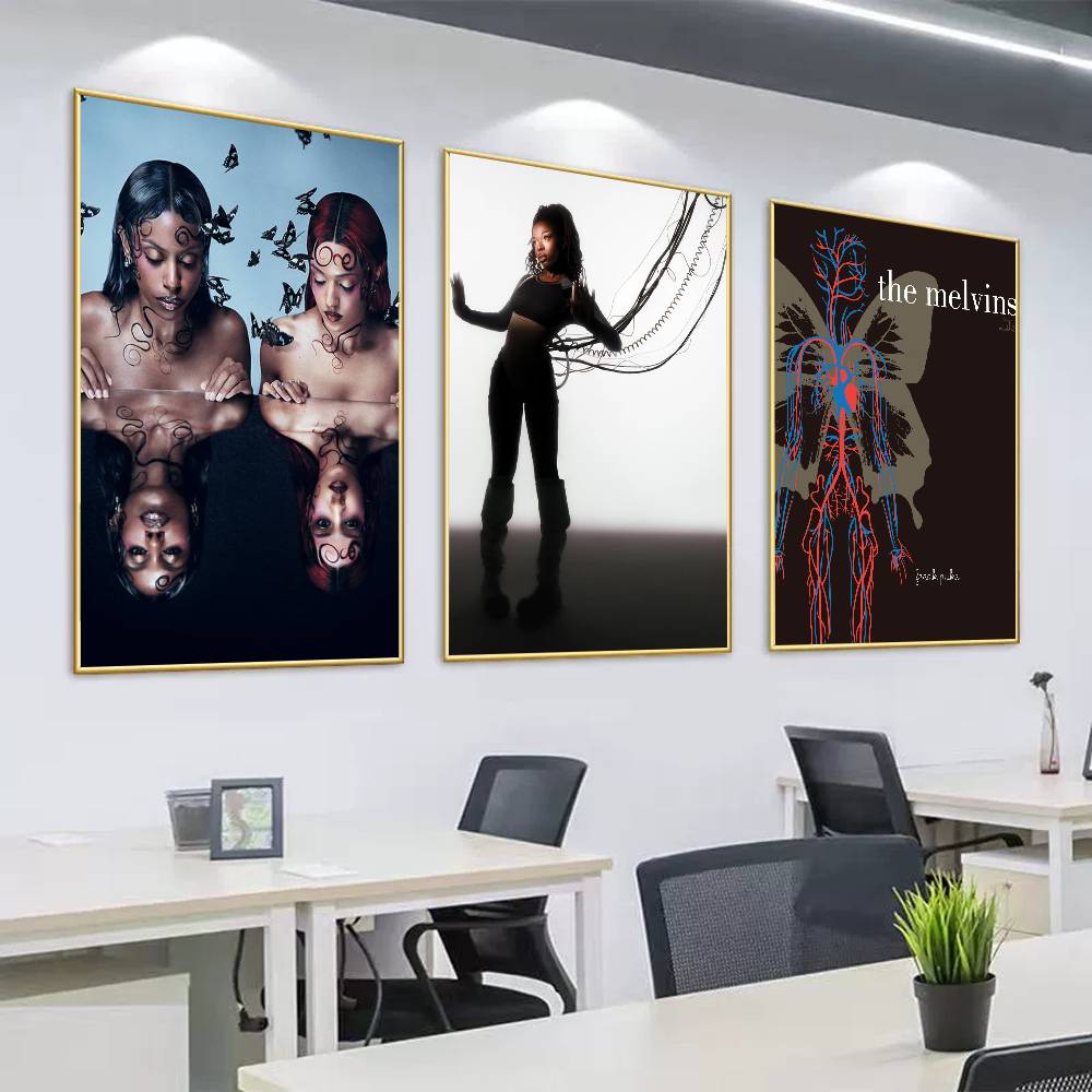 Nova Decor & Lighting Vase Glass Brun 26Cm - Band N-Nova T-Twins Parasieten Vlinders Poster