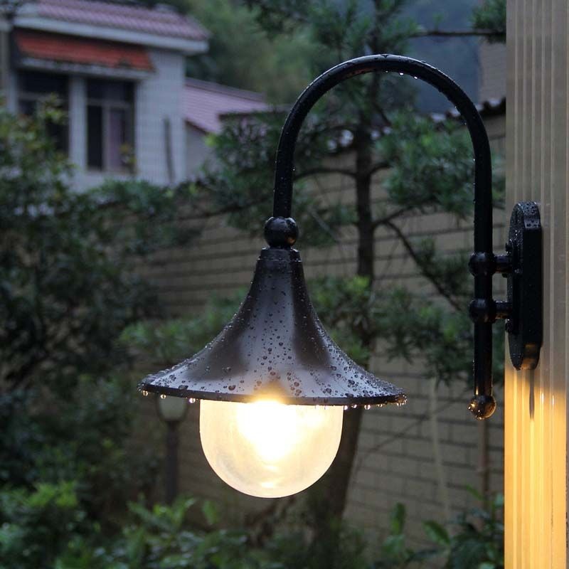 Lighting Metal Wall Decor - Europese klassieke metalen glazen waterdichte LED