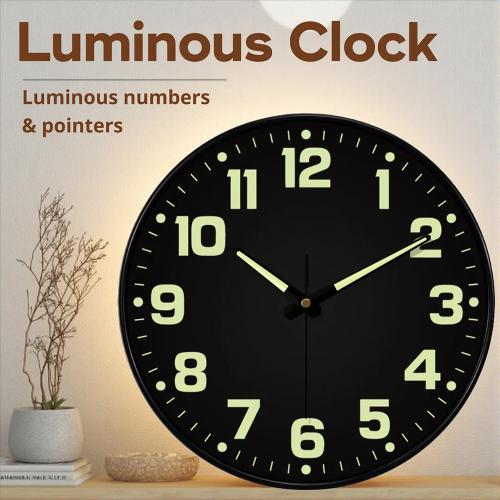 Lighting Home Decor Wall Clocks - Lichtgevende wandklok licht in het donker