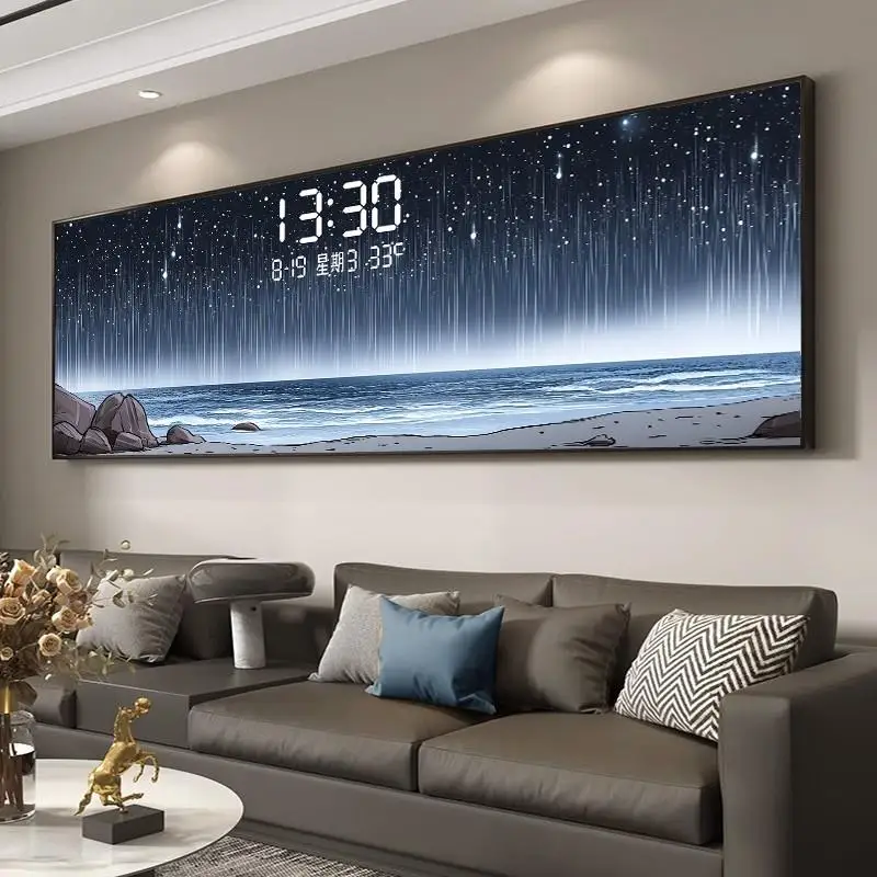 Lighting Home Decor Wall Clocks - Temperatuur Datum Wandklok Luxe Uniek Design