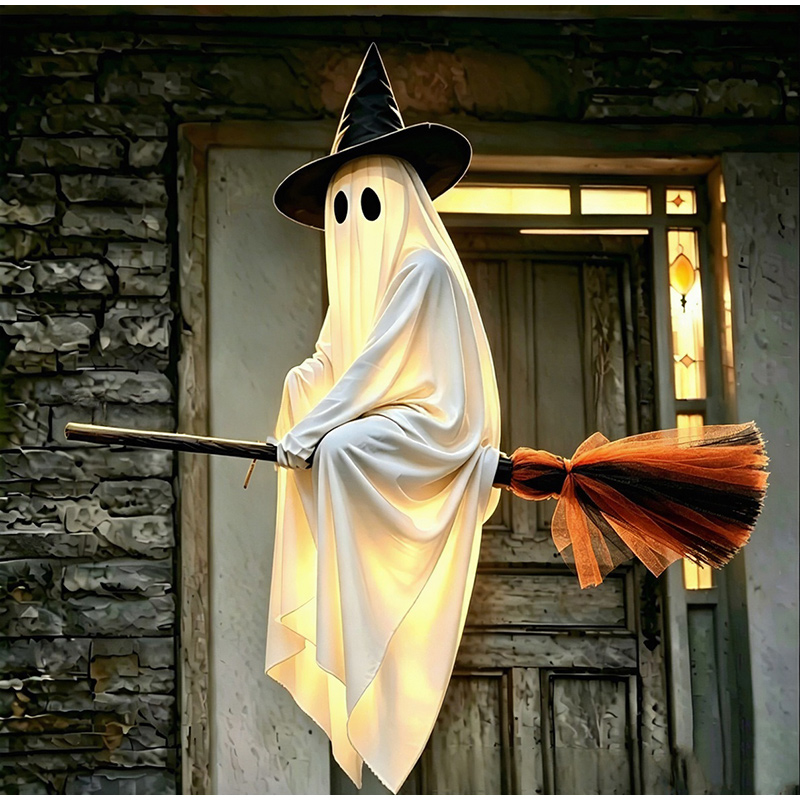 Lighting Decor For House - Halloween Vliegende Bezemmen En Spookdecoratie Hangende