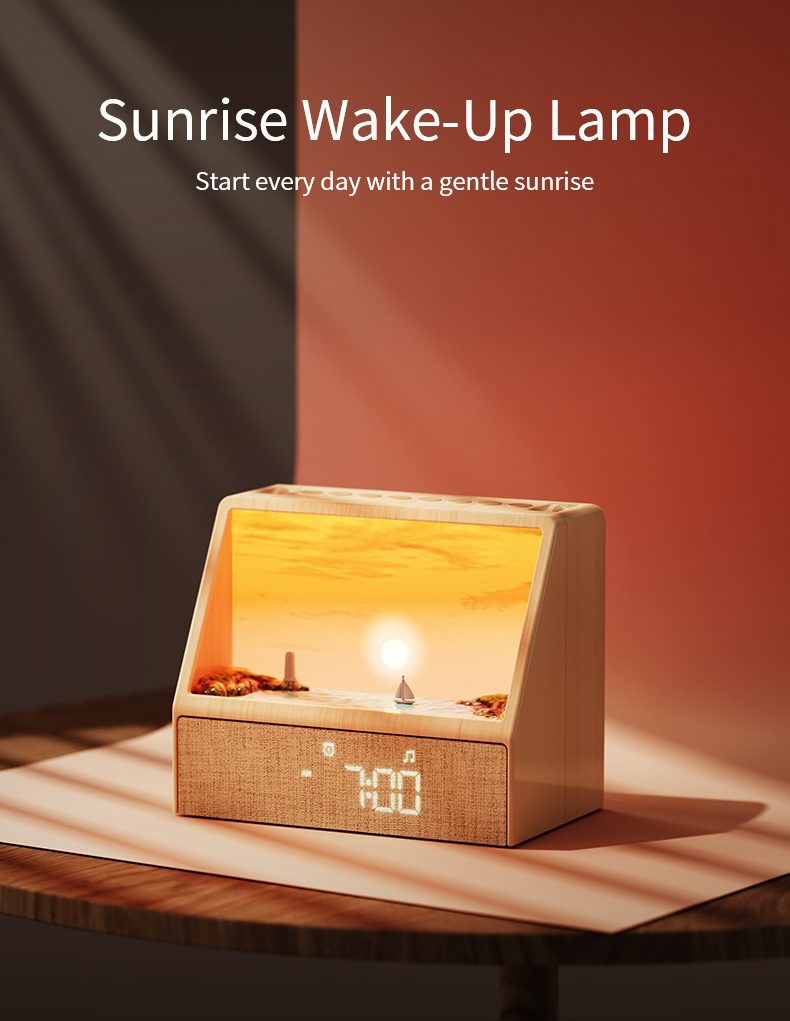 Lighting Table Decor - Sterrenprojector zonsonderganglamp, draagbare nachtkastlamp, sfeerverlichting, origineel