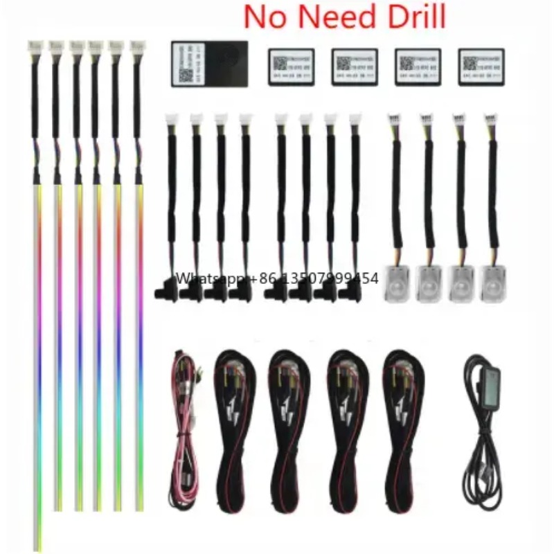 Decor Lighting & Decor Fires - A80 64-kleuren LED sfeerverlichting acrylstrip 18-in-1
