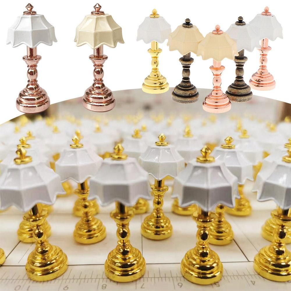 Lighting Metal Wall Decor - Accessoires 1:12 Poppenhuis Huisdecoratie Miniatuur Vloerlamp