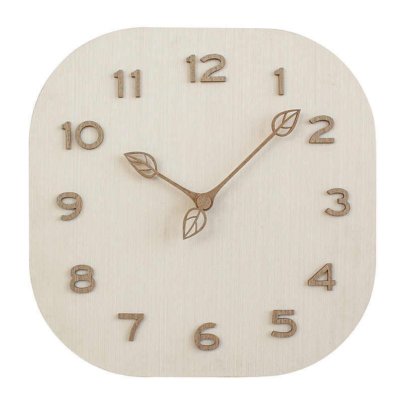 Lighting Home Decor Wall Clocks - Moderne persoonlijkheid wandklok eenvoudig vierkant licht