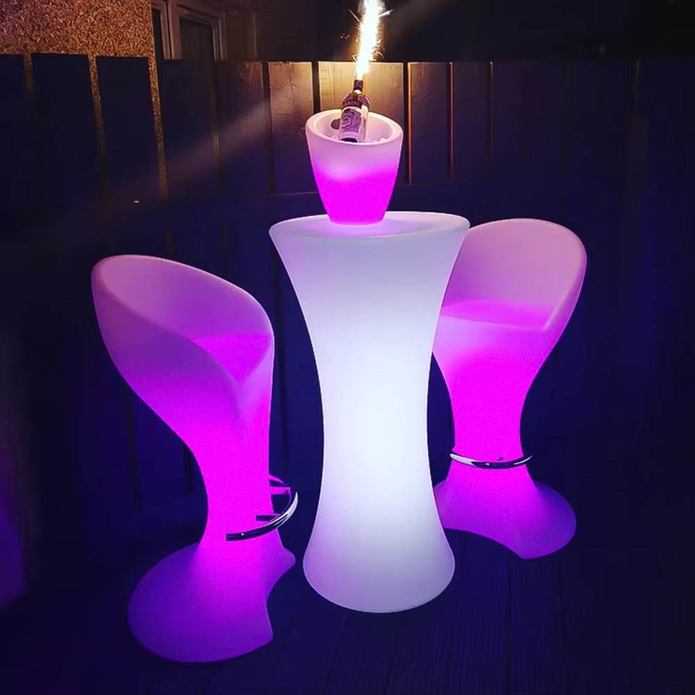 Lighting Decor Rentals - Groothandel LED hoge bartafels, draadloze LED-verlichte