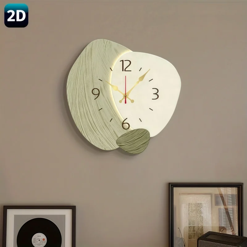 2D Platte, houten stille wandk - Lighting Home Decor Wall Clocks recensie en prijs