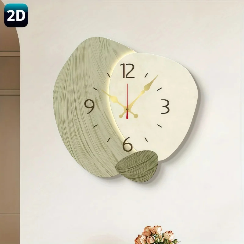 2D Platte, houten stille wandk - Lighting Home Decor Wall Clocks recensie en prijs