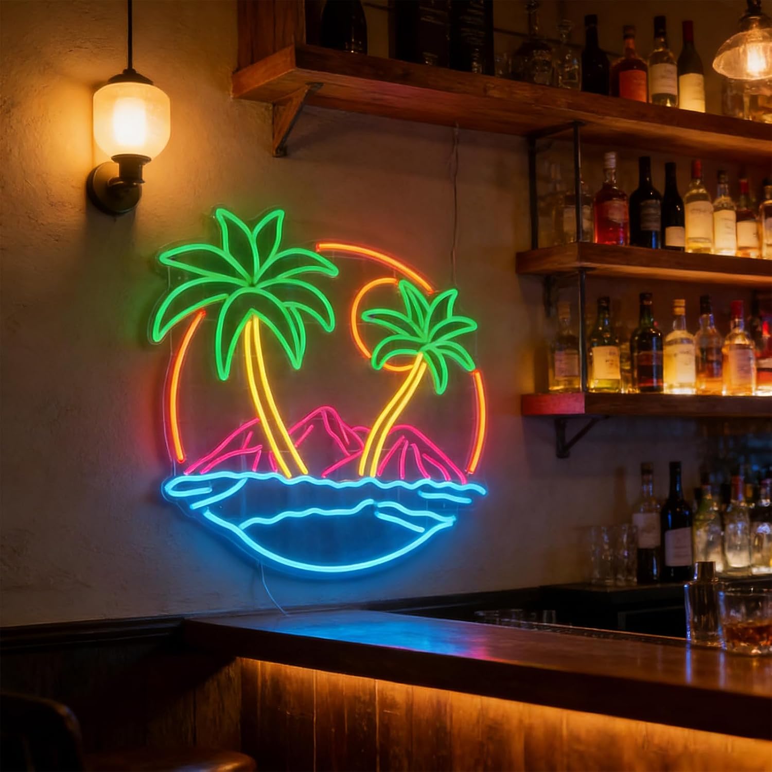 Tropische Palmboom LED Neon Li - Lighting Decor Rentals recensie en prijs