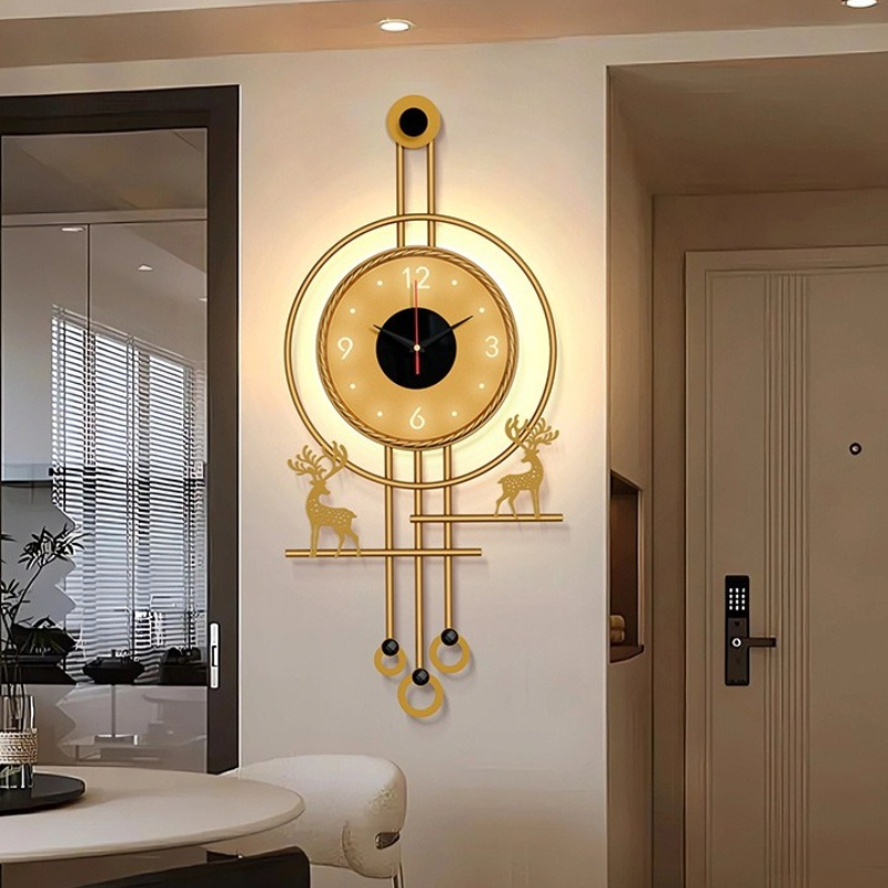 Moderne TV-achtergrond muur mu - Lighting Home Decor Wall Clocks recensie en prijs