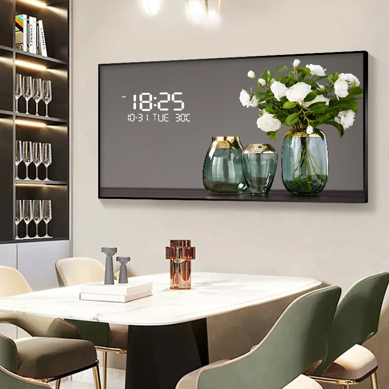 Groot Formaat Bloempatroon Dig - Lighting Home Decor Wall Clocks recensie en prijs