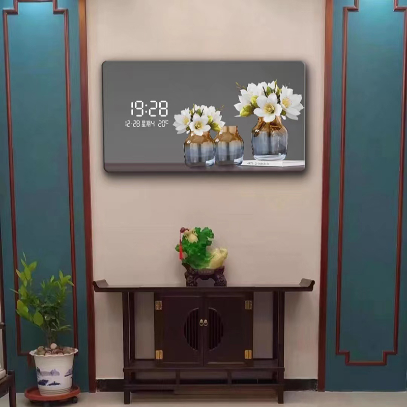 Groot Formaat Bloempatroon Dig - Lighting Home Decor Wall Clocks recensie en prijs