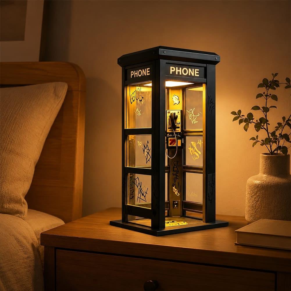 Retro Graffiti Telefooncel Taf - Lighting Table Decor recensie en prijs