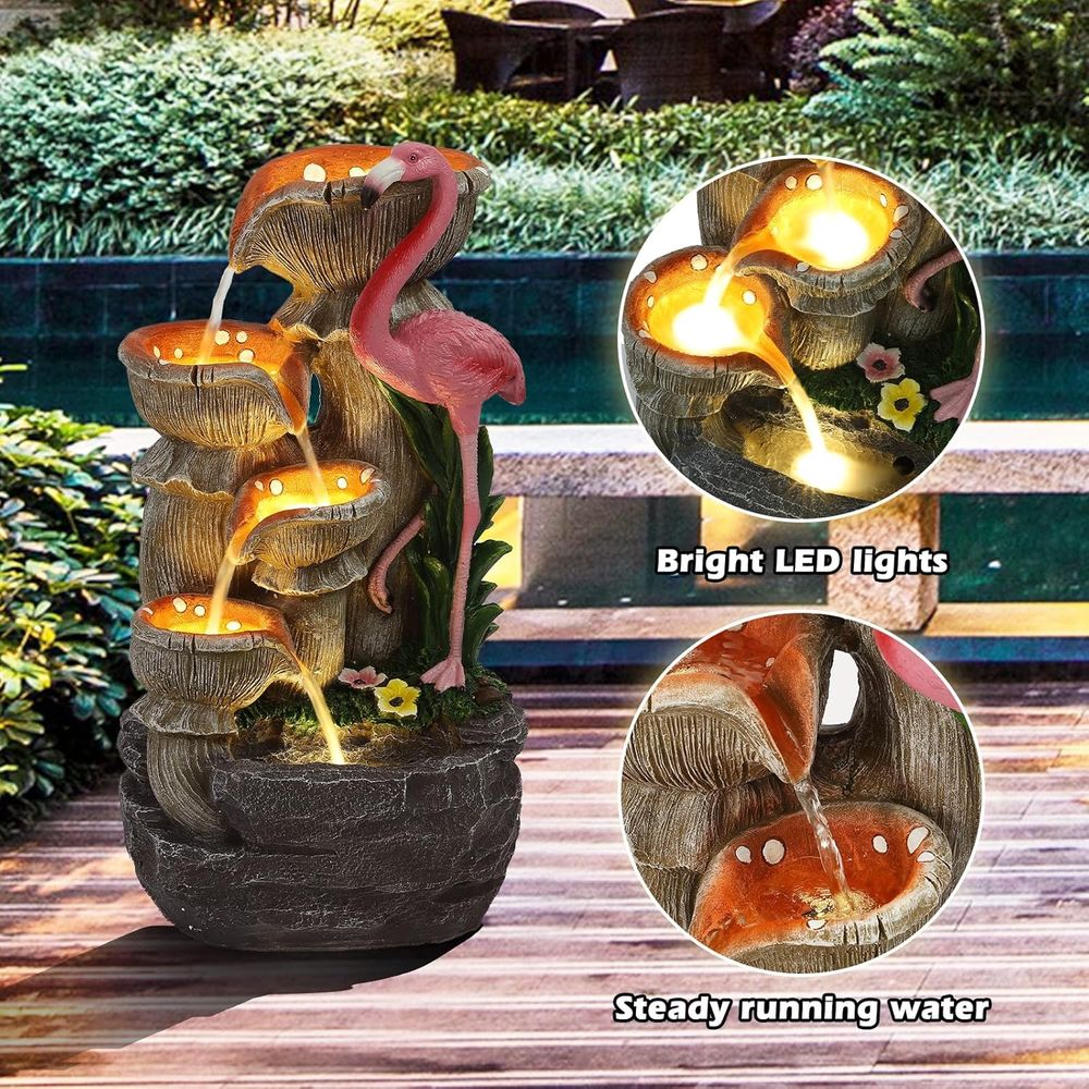 5-laags tuinwaterval met 5 LED - Lighting Decor For House recensie en prijs