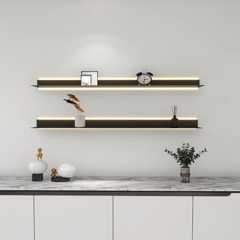 ‌ LED-verlichte metalen plank  - Lighting Metal Wall Decor recensie en prijs
