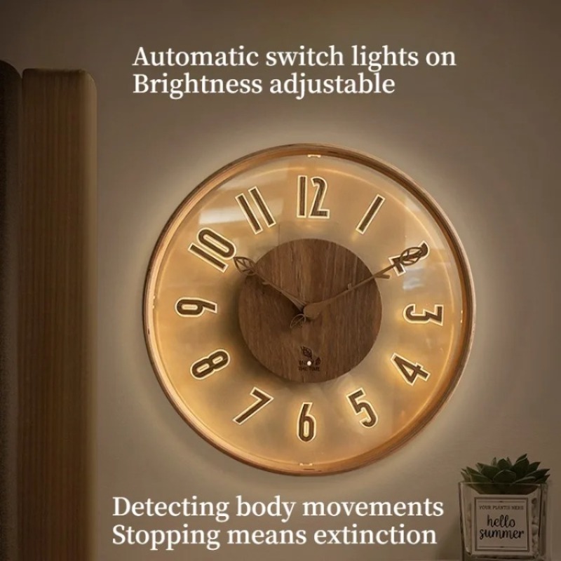 Intelligente wandklokken met r - Lighting Home Decor Wall Clocks recensie en prijs