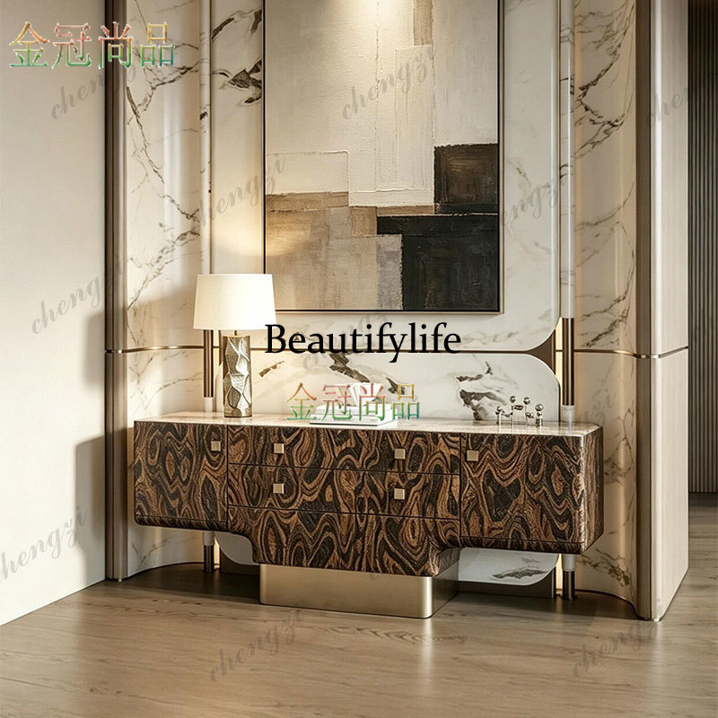 Lichte luxe entreekast, marmer - Decor Lighting & Decor Fires recensie en prijs