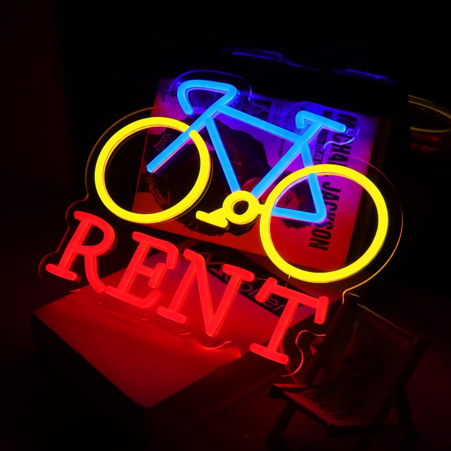 Fietsverhuur Neonbord USB Dimb - Lighting Decor Rentals recensie en prijs