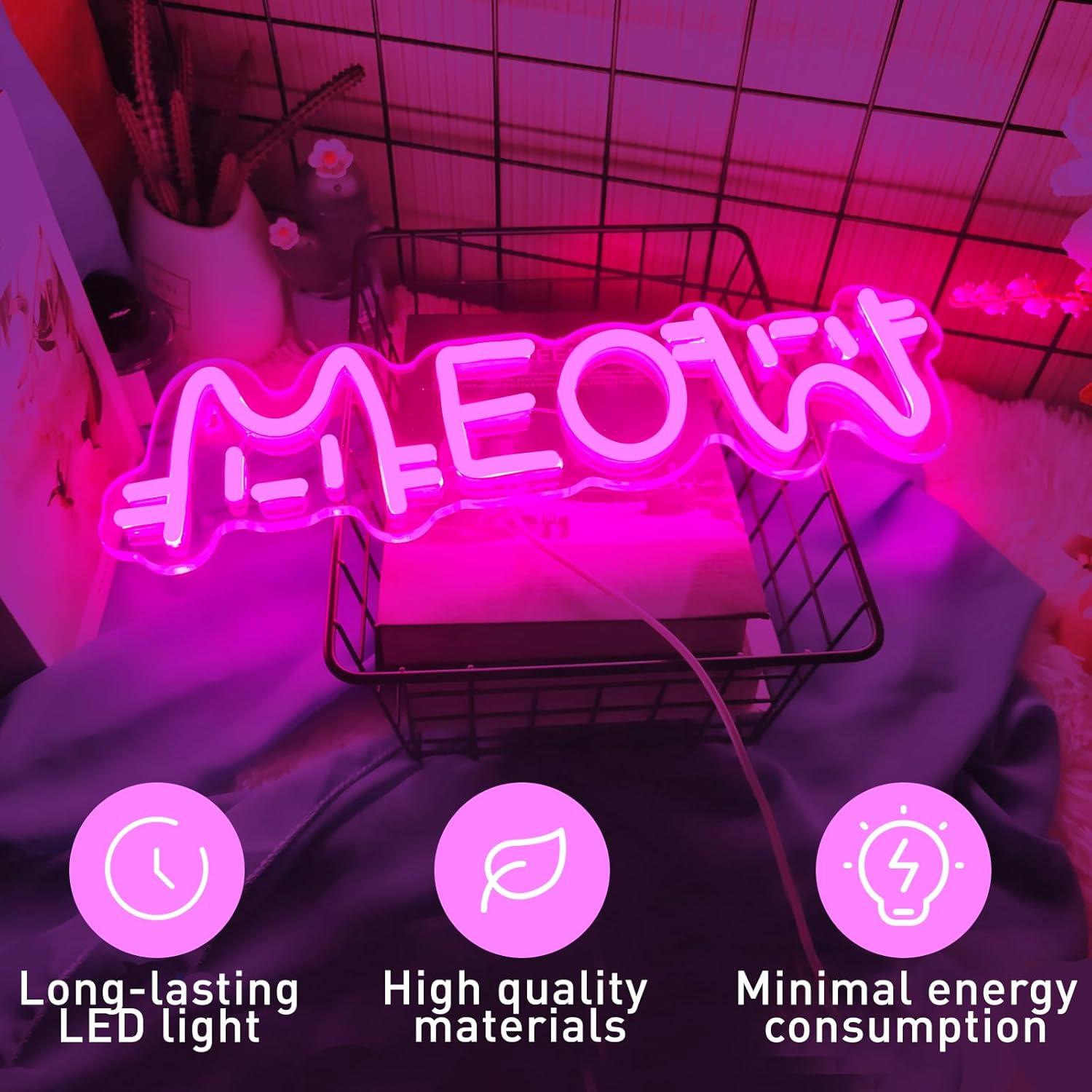Miauw Neonbord Kat USB-aangedr - Lighting Decor For House recensie en prijs